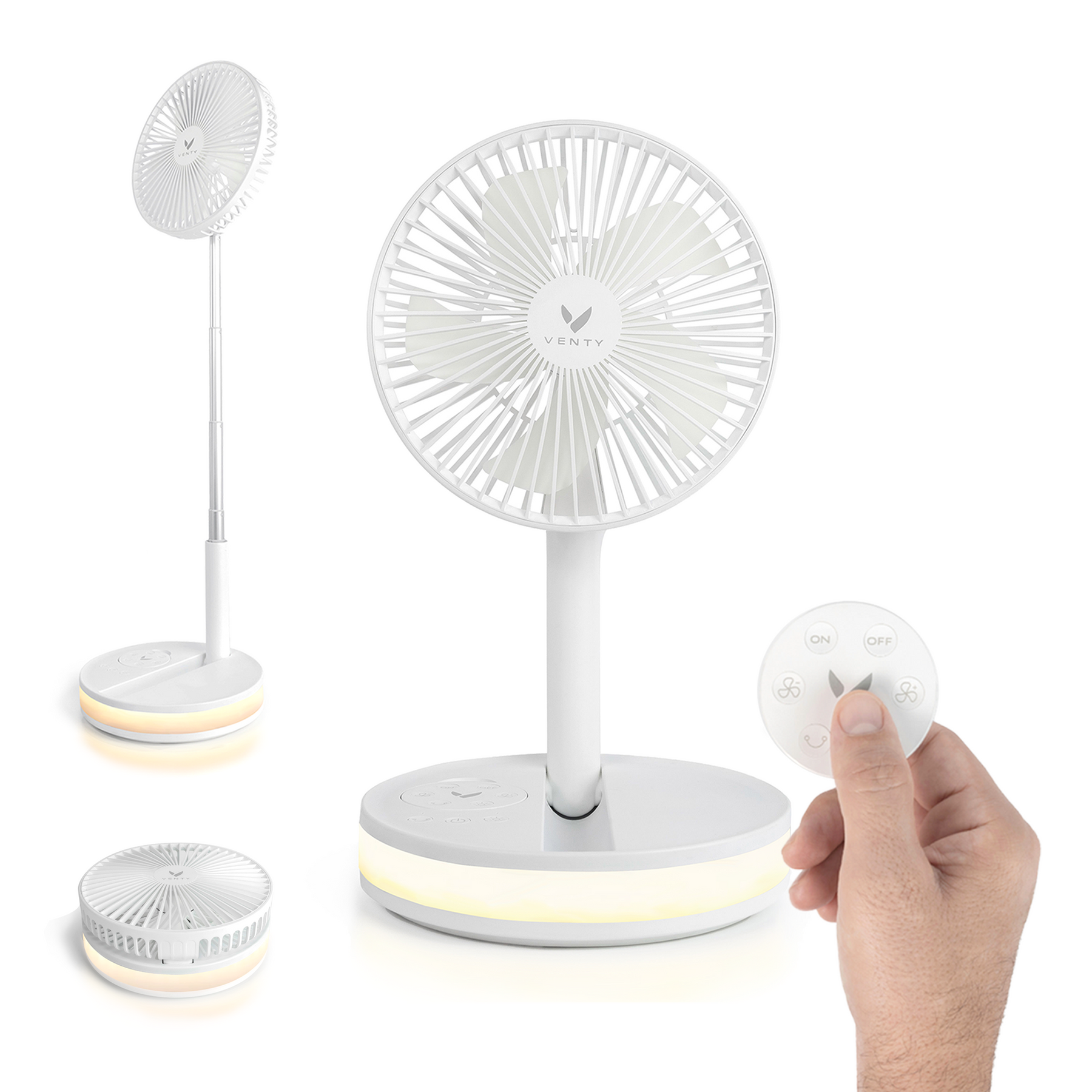 Telescopic Folding Floor Fan 3 Gears Summer Silent Desktop Retractable Fan For Office Bedroom School Usb Ventilator